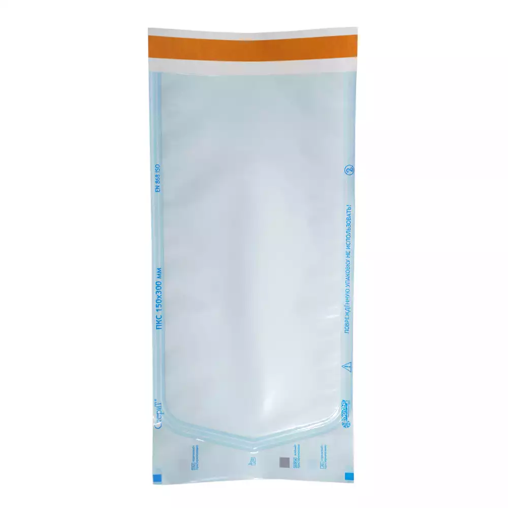 Пакет СтериТ, размер 150*300мм, комбинированный, самоклеющийся, упаковка 100шт