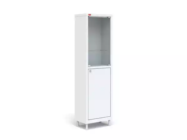 Шкаф медицинский ПАКС металл М1 165.50.32 С, для хранения медицинского инвентаря,размер 500*320*1655мм