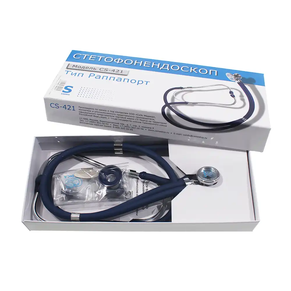 Стетофонендоскоп CS Medika-421, цвет синий