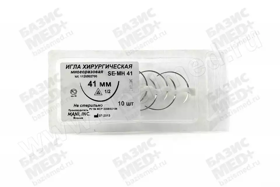 Игла хирургическая многоразовая режущая MANI SE-MH 41 1/2 (d=0,98)