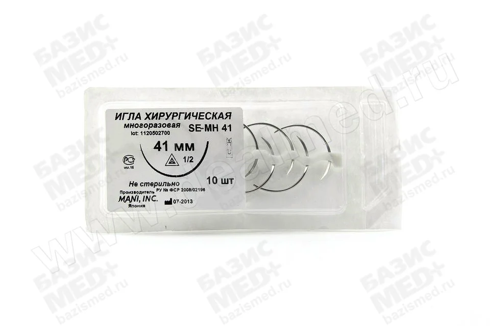 Игла хирургическая многоразовая режущая MANI SE-MH 41 1/2 (d=0,98)