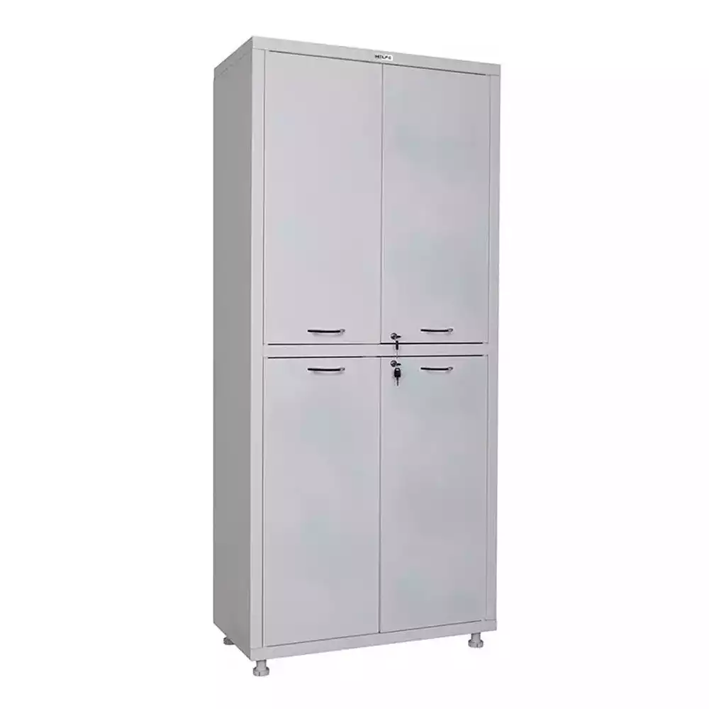 Медицинский шкаф для хранения растворов и медикаментов HILFE МД 2 1780/SS, размер 1750/1850x800x400мм, цвет белый