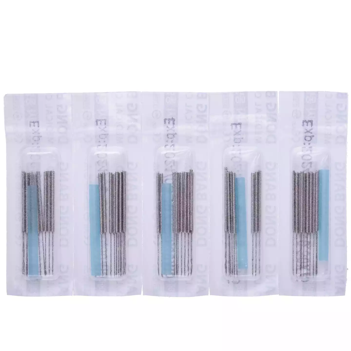 Игла акупунктурная стальная DB106, размер 0,30х15мм, с направителем и классической стальной пружинчатой рукояткой, 10шт - стерильный блистер, упаковка 1000шт