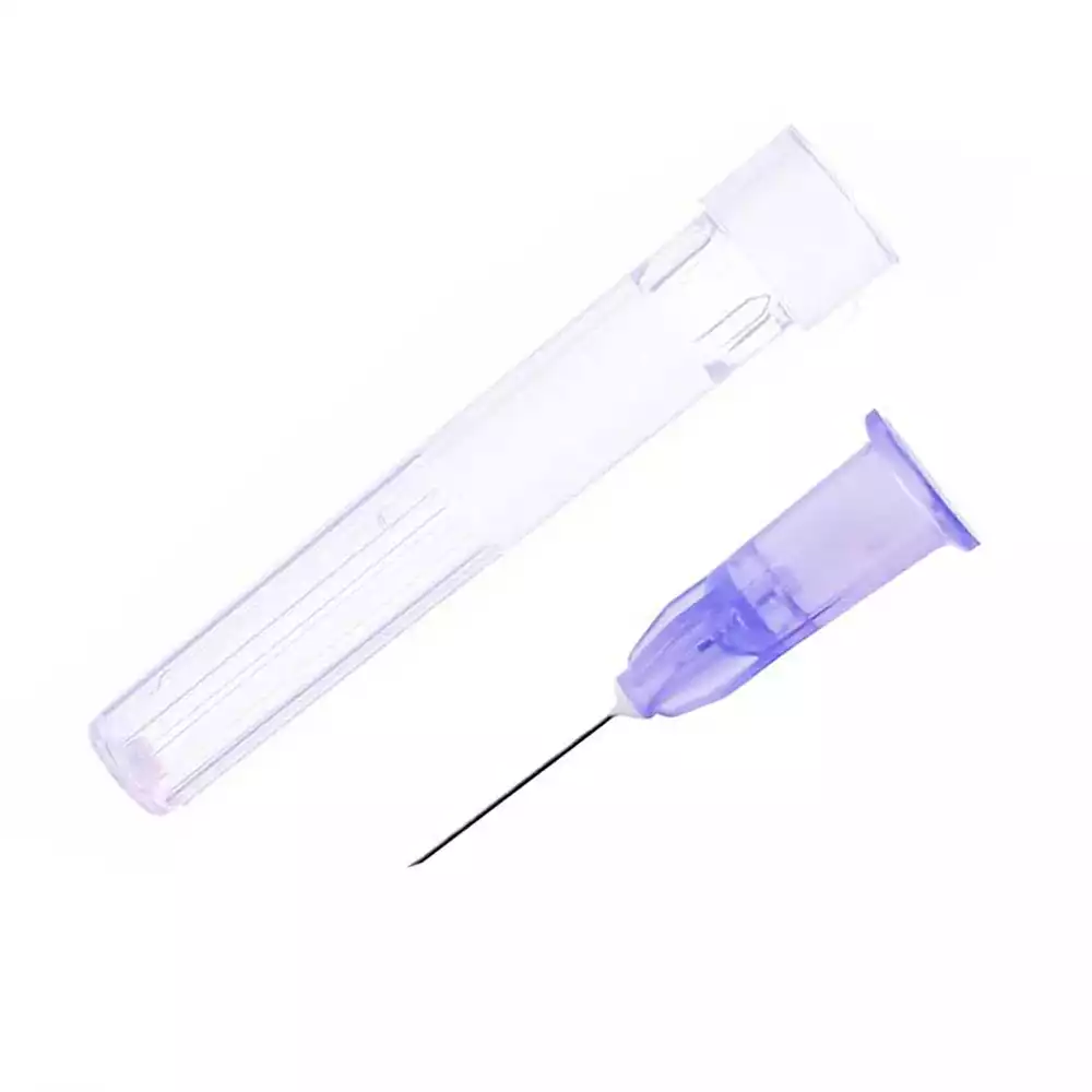 Игла для микроинъекций MESORAM, размер 30G (0,30*13мм), стерильная, фиолетовая