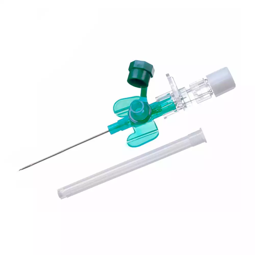 Катетер (канюля) внутривенный с дополнительным портом и крыльями 18 G Вазофикс Сэйфти