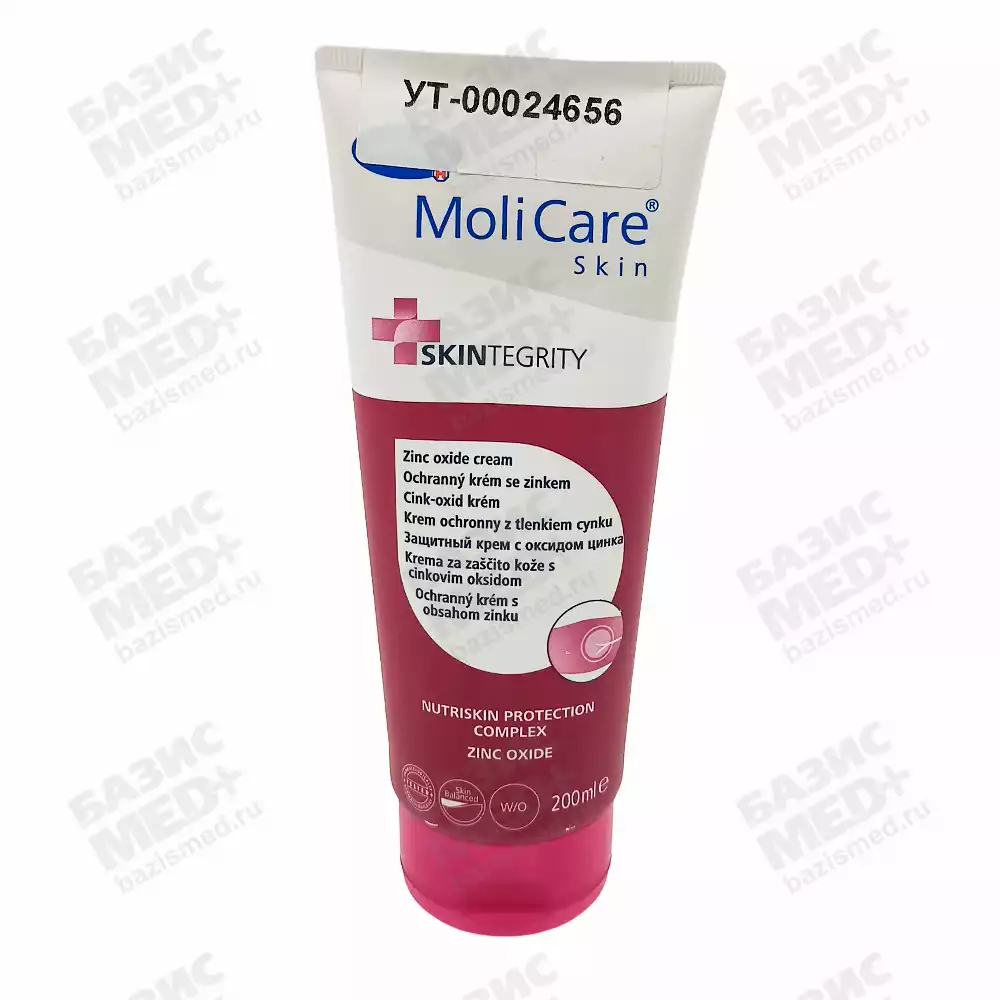Крем "MOLICARE SKIN" защитный, с оксидом цинка, объем 200мл