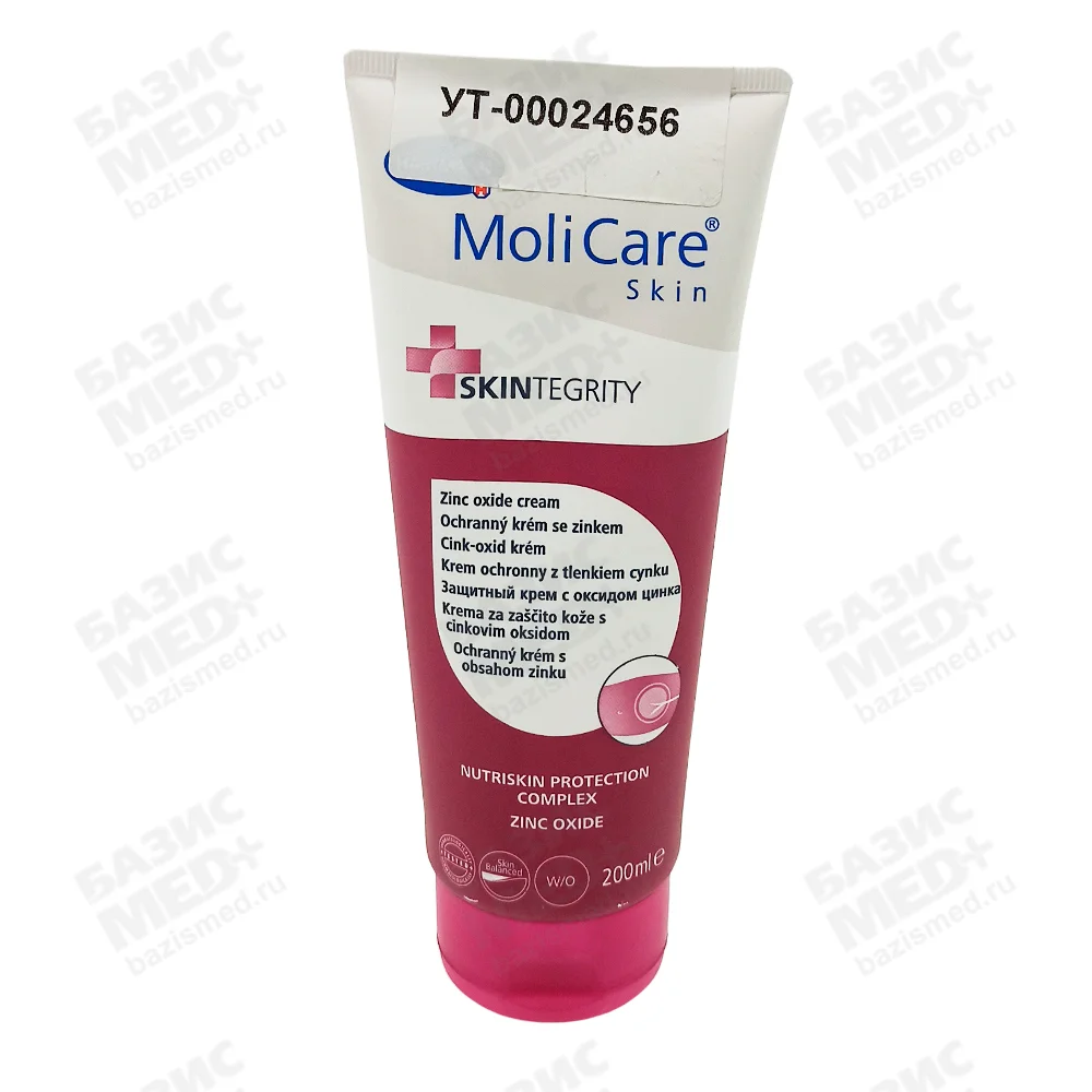 Крем "MOLICARE SKIN" защитный, с оксидом цинка, объем 200мл