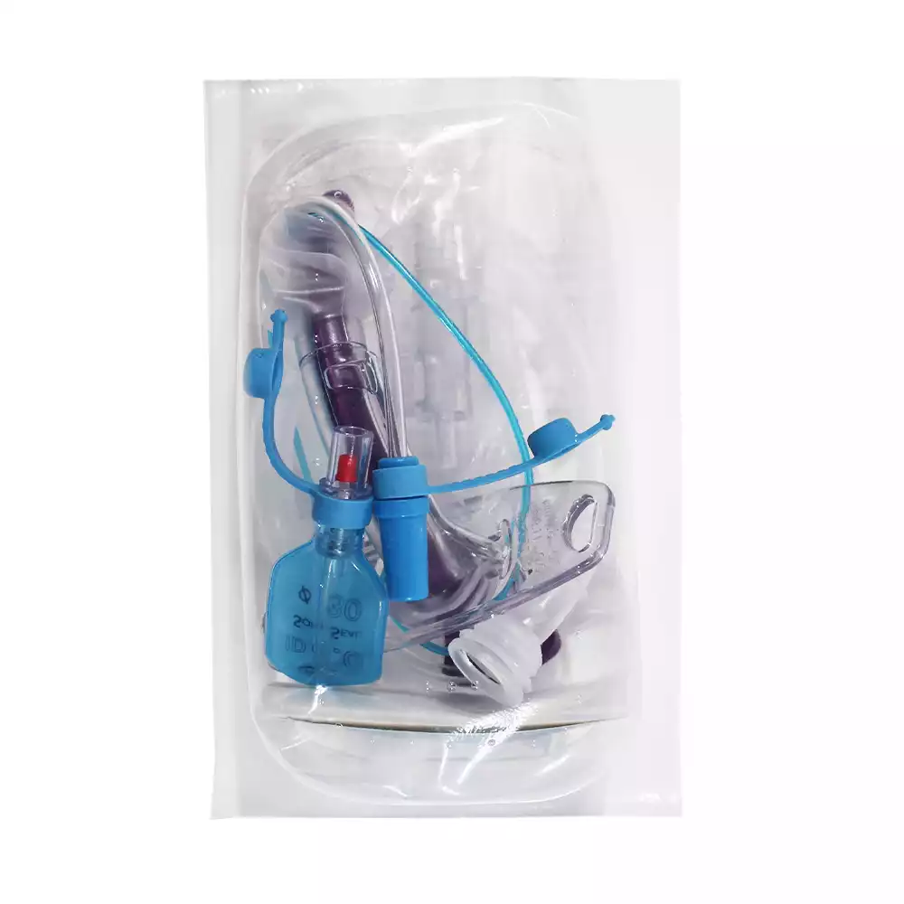 Трубка трахеостомическая Blue Line Ultra 8,0, с манжетой Софт Сеал диаметр 30мм, диаметр трубки 8,0/11,93мм, длина 75,5,мм, не фенестрированная, с санацией надманжеточного пространства