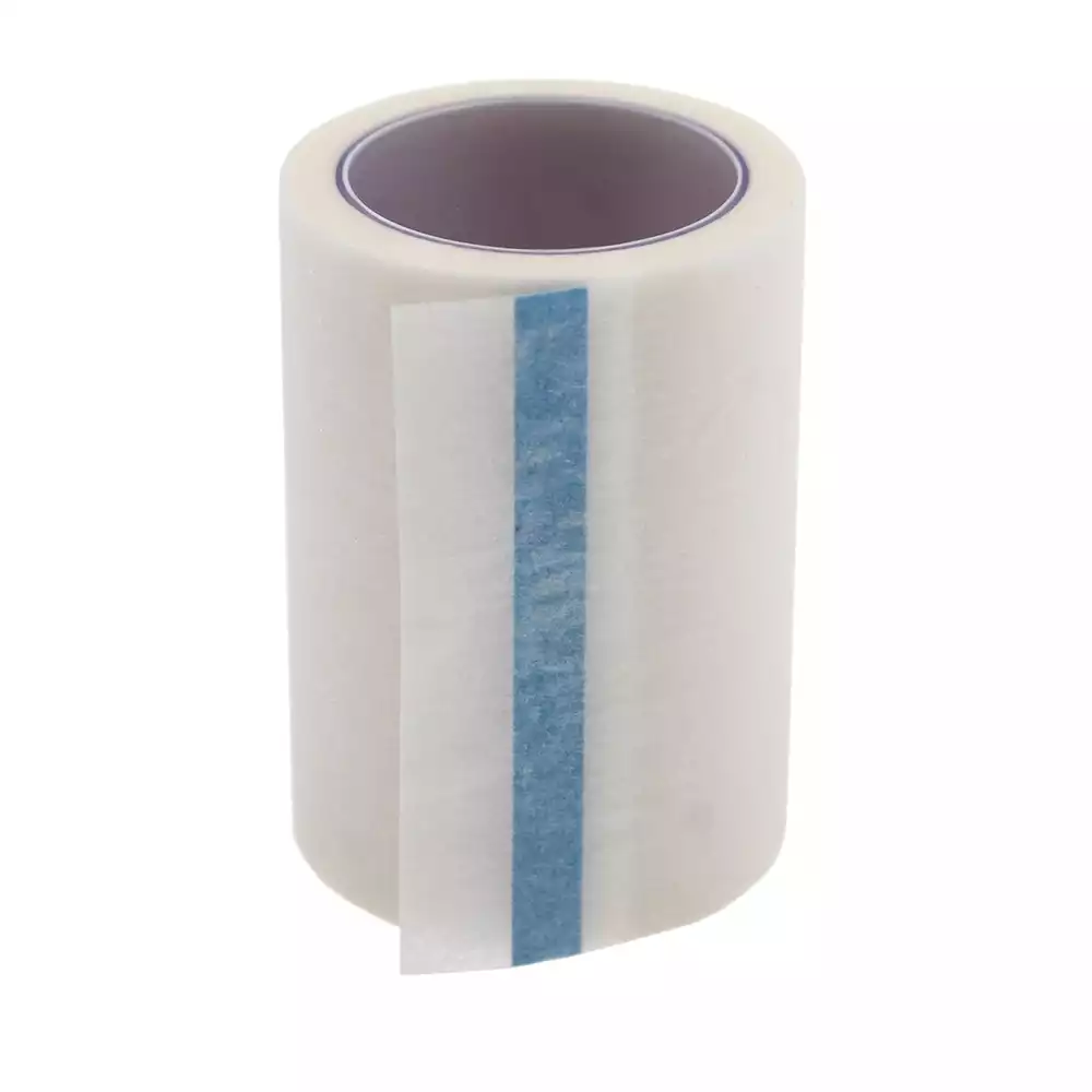 Лейкопластырь LEIKO, на нетканой хлопчатобумажной основе, размер 5см*500см, гипоаллергенный, катушка в картонной коробке