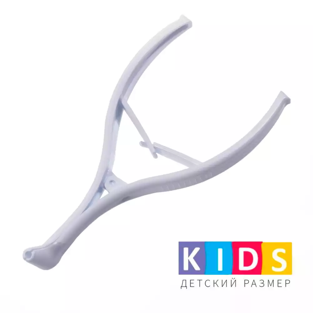 Зеркало носовое, ДЕТСКОЕ, тип-2, длина губок 22мм, общая длина 150мм, стерильное
