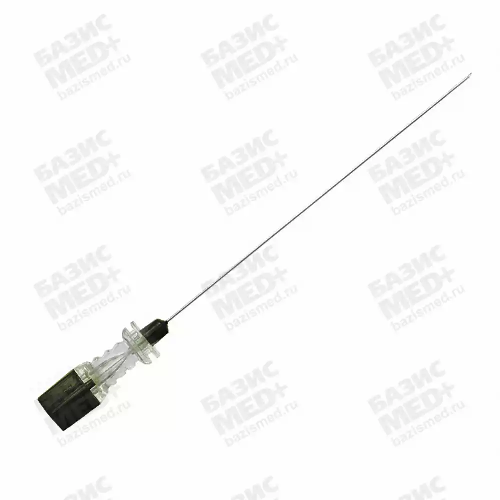 Игла спинальная Quincke 22G*3 1/2 (0,7*90мм), стерильная, черная