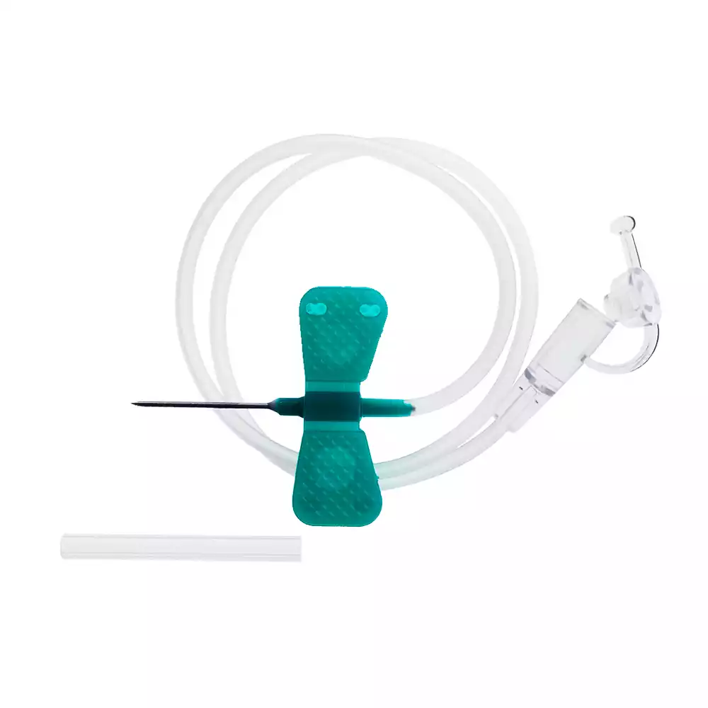 Устройство для вливания в малые вены:игла-бабочка (минивен) 21G (0,8*19мм), стерильная, зеленая