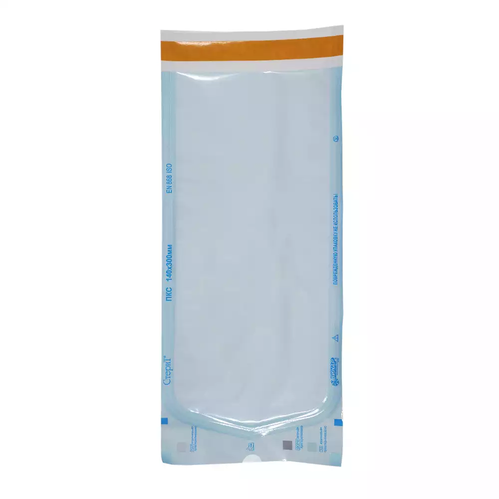 Пакет СтериТ, размер 140*300мм, комбинированный, самоклеющийся, упаковка 100шт