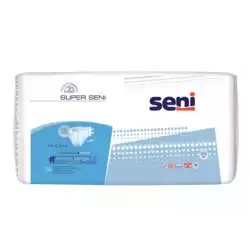 Подгузники для взрослых Seni Super Extra Large, размер XL(4), обхват талии 130-170см, упаковка 30шт