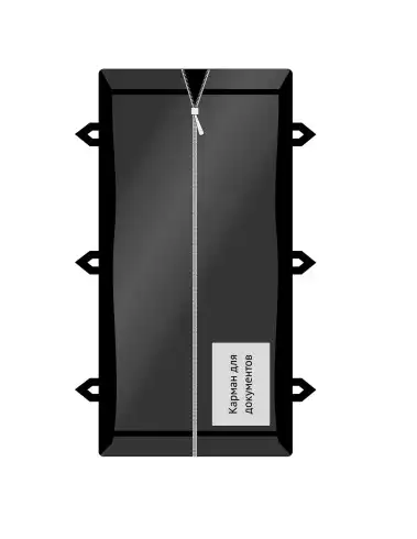 Мешок патологоанатомический, размер 2100*1000см, материал ПВД 150мкм, на молнии, с 3-мя ручками (петли)