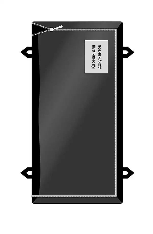 Мешок патологоанатомический, размер 2100*1000см, материал ПВД 150мкм, на молнии, с 3-мя ручками (петли)