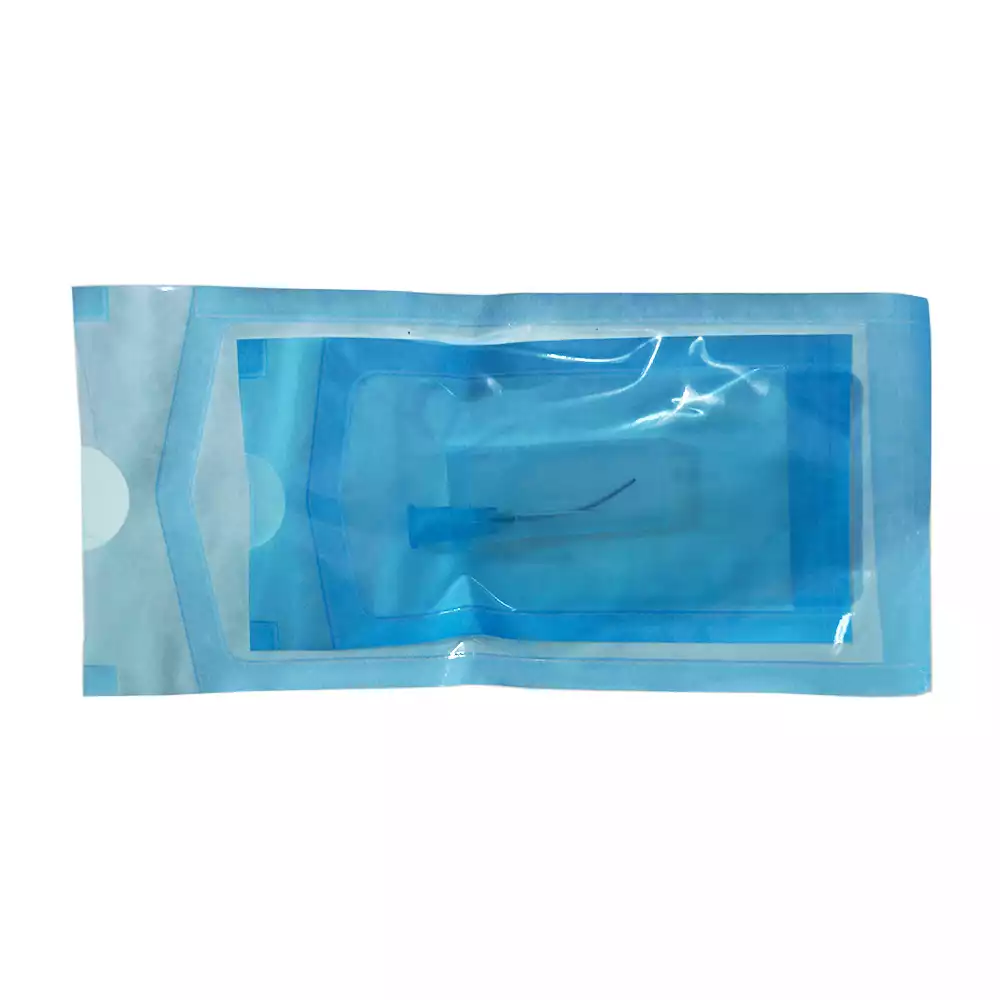 Канюля (игла) для гидродиссекции слезных путей изогнутая 23G, диаметр 0,6мм, длина 38мм, адаптер Луер