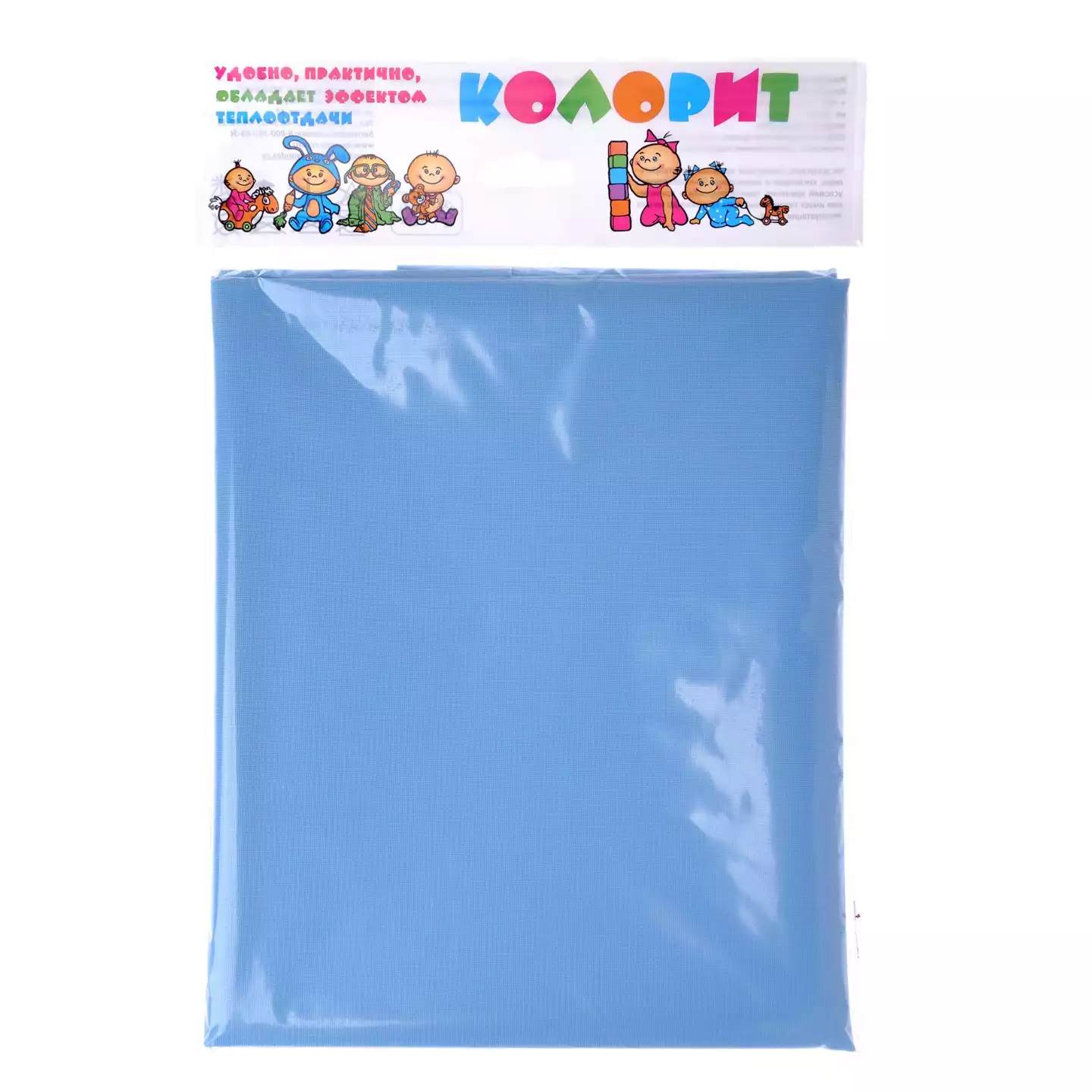 Клеёнка подкладная Колорит, размер 0,7м*1,0м, с ПВХ покрытием, без окантовки, цветная в ассортименте (зеленый)