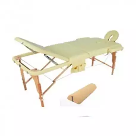 Стол массажный JF-AY01 (МСТ-121Л), переносной на деревянной раме 2-х секционный, цвет бежевый