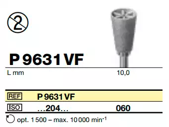 Полир для профилактики P 9631 VF 204.060 серый