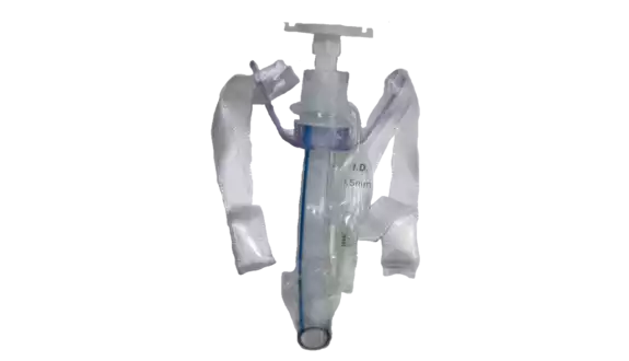 Трубка трахеостомическая с манжетой, размер 9,0мм длина 87мм, наружный диаметр 12,0мм, объем манжеты 23,0мм