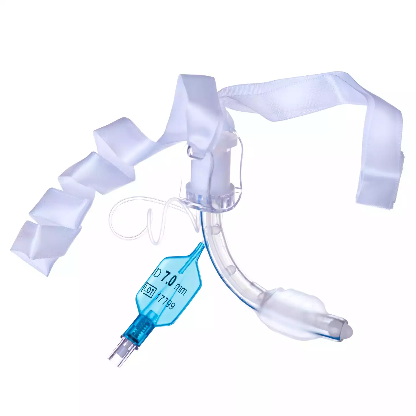 Трубка трахеостомическая с манжетой, размер 5,0мм, длина 55мм, объем манжеты 3,2мл