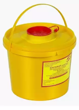 Емкость-контейнер для сбора острого инструм. 2,0 л класс Б МедКом