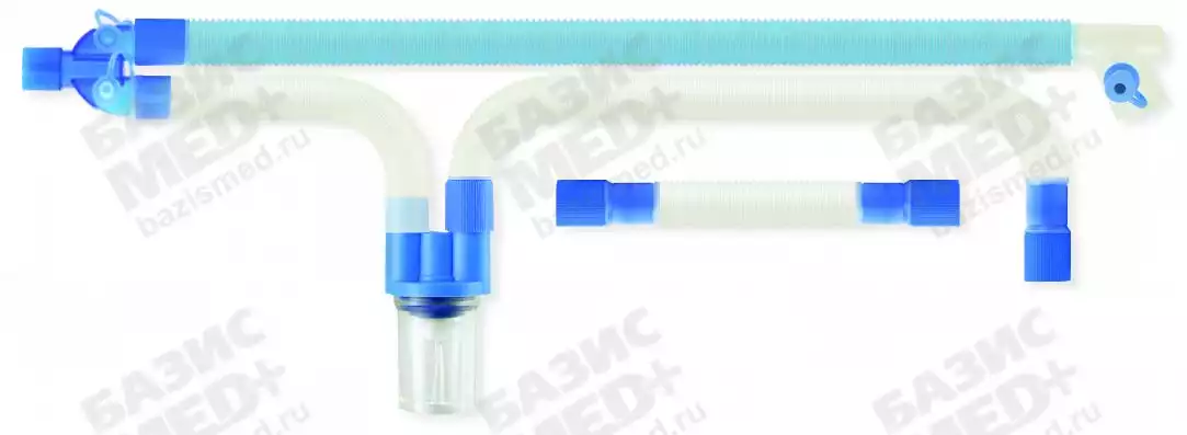 Дыхательный контур ARGENTIC® 22мм 1.6м, импрегнированный серебром