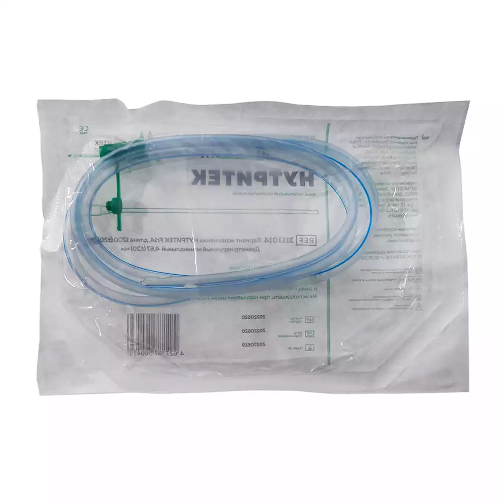 Зонд питательный НУТРИТЕК CH-14, длина 120см, диаметр 3,3/4,7мм, назогастральный, стерильный, зеленый