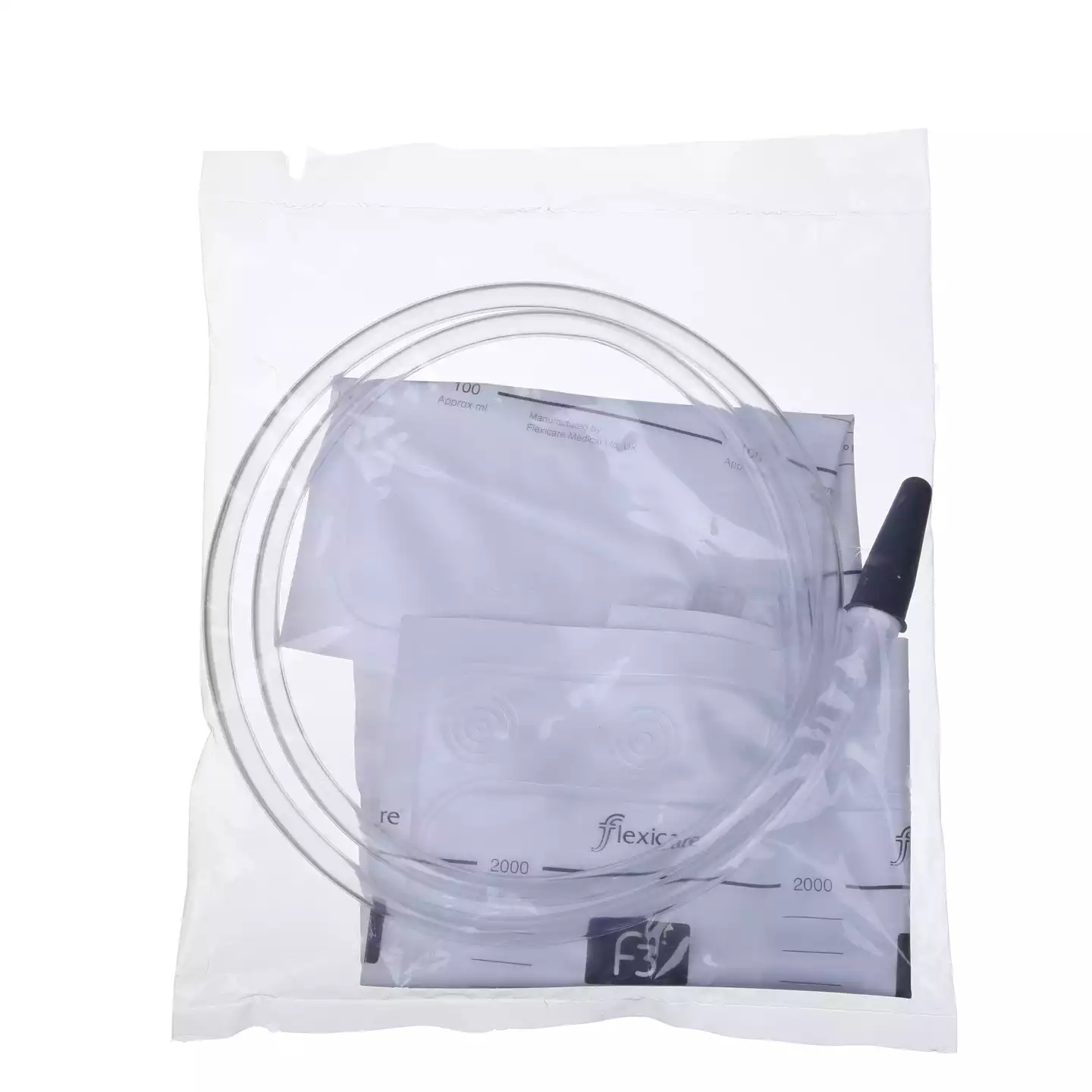 Мочеприемник, объем 2000мл, прикроватный, дренируемый, с Т-образным краном, трубкой 100 см