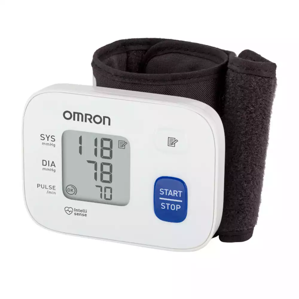 Тонометр OMRON RS1, модель HEM-6120-RU, на запястье, манжета 13,5-21,5см