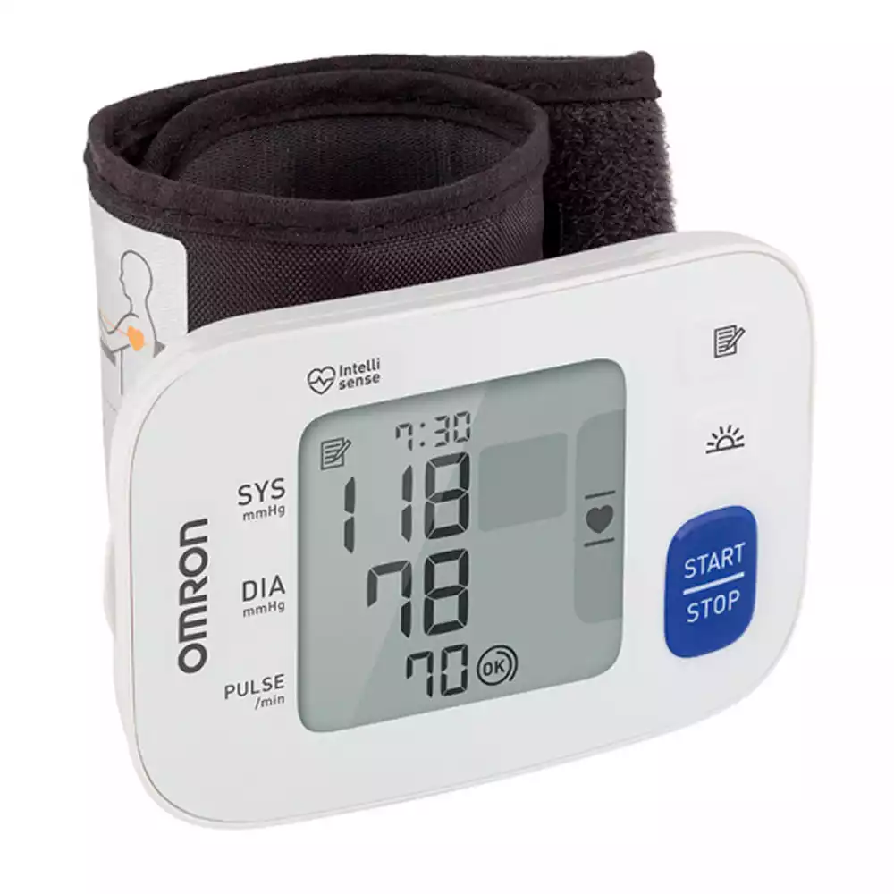 Тонометр OMRON RS3, модель HEM-6130-RU, на запястье, манжета 13,5-21,5см