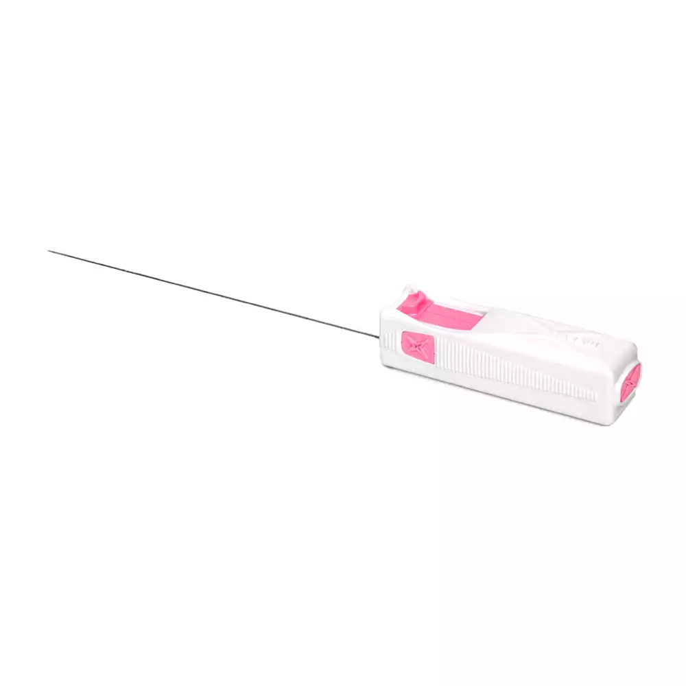 Система биопсийная MEDONE, игла 18G, 20см, стерильная одноразовая, цвет розовый