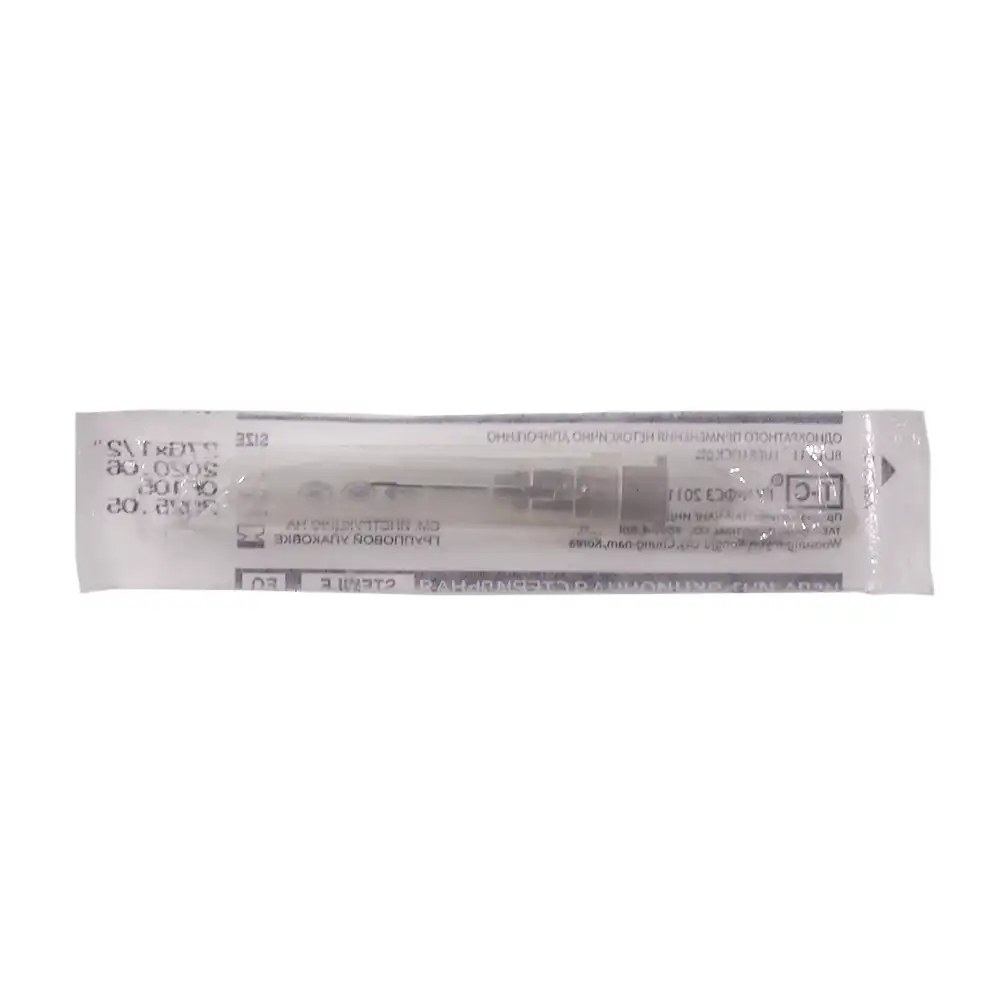 Игла инъекционная 27G (0,4х12мм), стерильная, серая