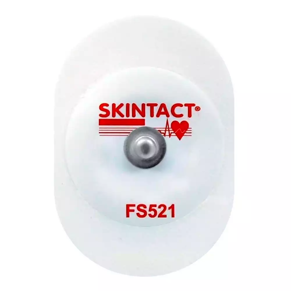 Электроды Skintact FS-521 для ЭКГ одноразовые, размер 35х50мм, самоклеющиеся, пенопласт на основе полиэтилена, жидкий гель Aqua Wet, упаковка 30 шт