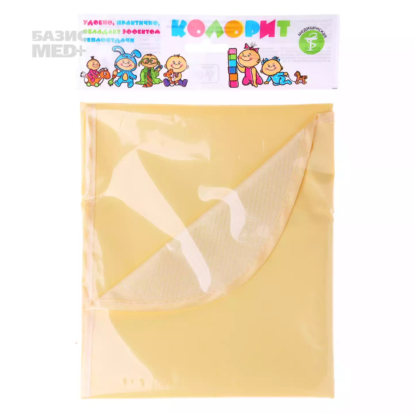 Клеёнка подкладная Колорит, размер 1,0м*0,5м, с ПВХ покрытием, без оконтовки