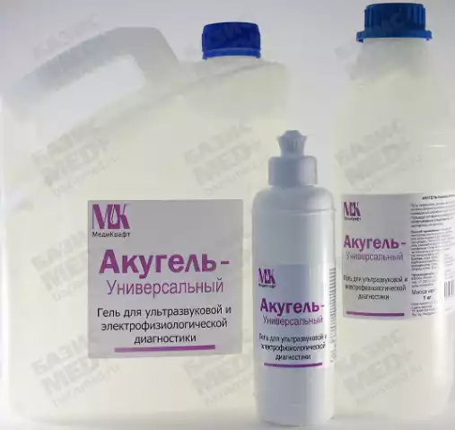 Гель Акугель - Универсальный, 1 кг , не содержит пропиленгликоль, бесцветный, для всех видов УЗИ, ЭКГ, дефибриляции и аппаратной косметологии
