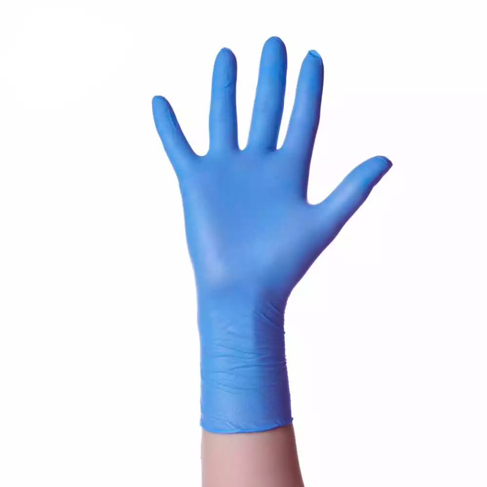 Перчатки CONNECT NITRILE, размер L, нитриловые, вес 6,6г/пара, неопудренные, текстурированные на пальцах, цвет голубой, нестерильные