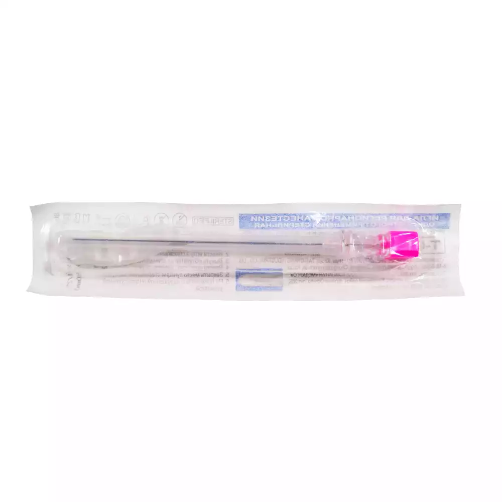 Игла спинальная Quincke 24G (0,55*90мм), стерильная, фиолетовая
