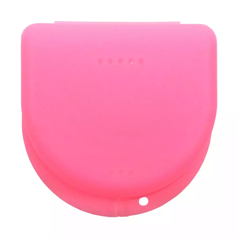 Контейнер для съемных ортодонт.аппаратов большой - цвет розовый