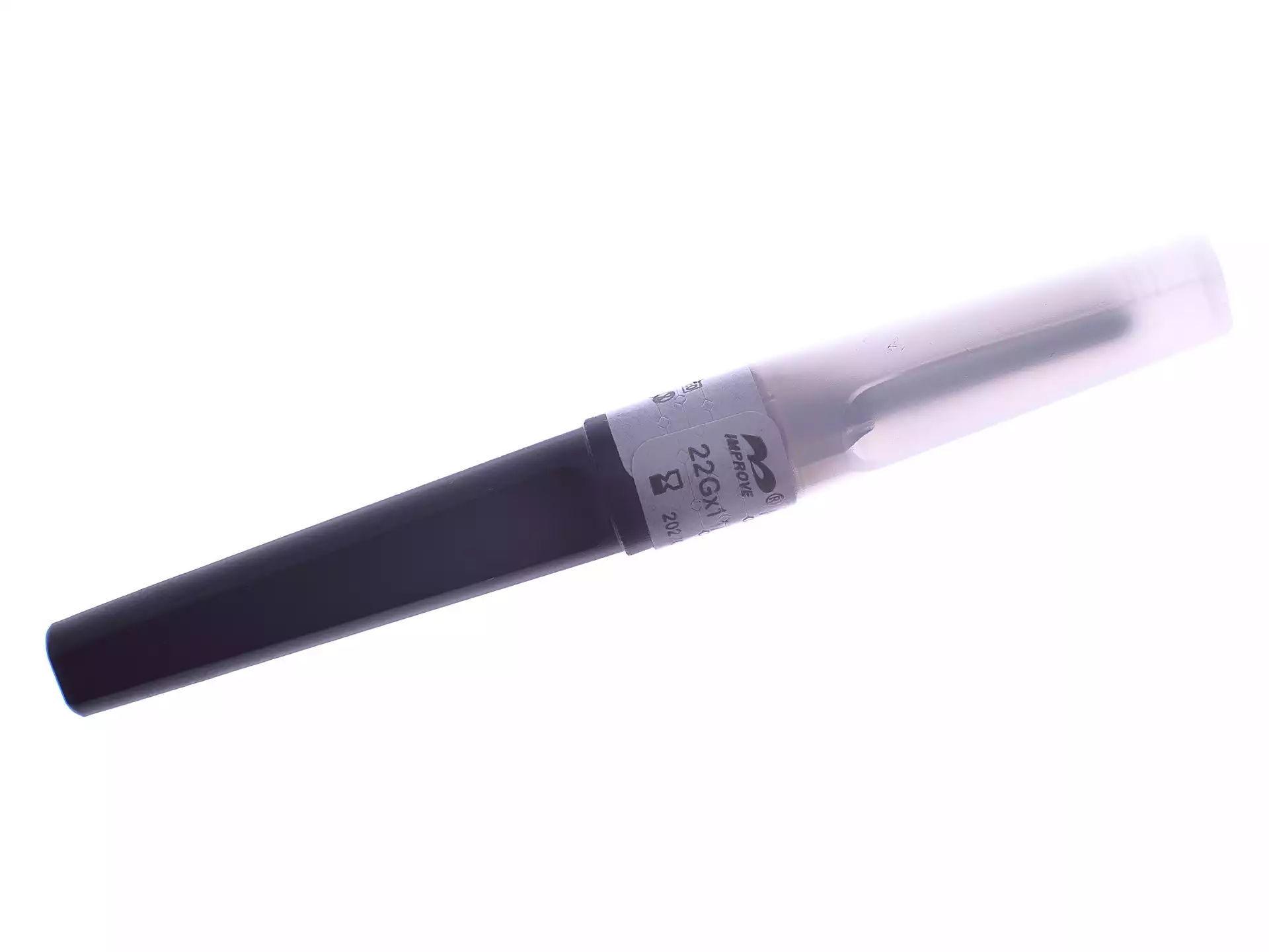 Игла двусторонняя Improvacuter 22G, 1/2, размер 0,7*38 мм, цвет колпачка черный