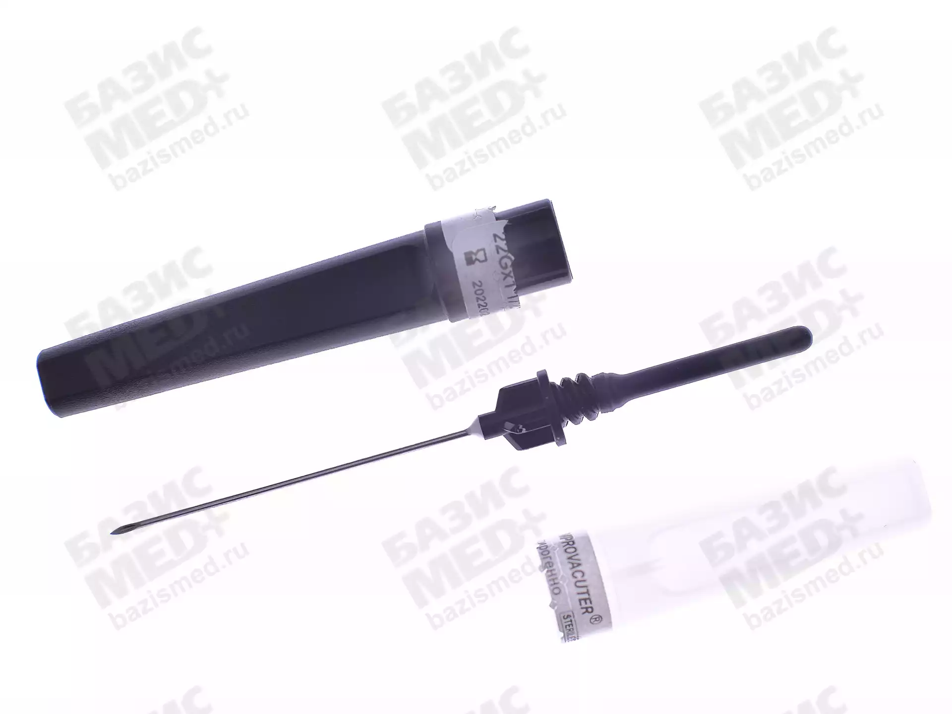 Игла двусторонняя Improvacuter 22G, 1/2, размер 0,7*38 мм, цвет колпачка черный