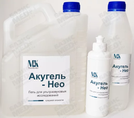 Гель для УЗИ "Акугель-Нео" средней вязкости, 1 кг канистра