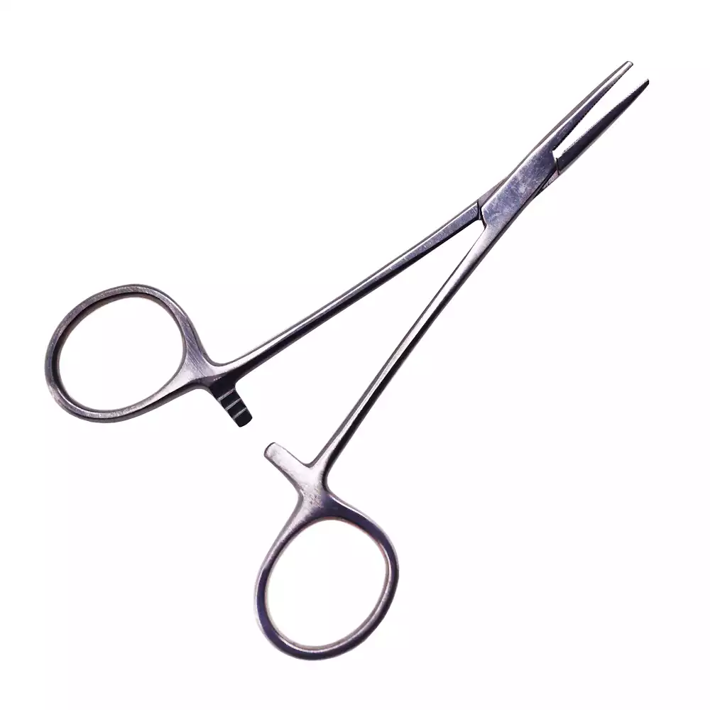 Зажим 17-140 кровоостанавливающий  Москит, прямой для новорожденных, длина 125мм, аналог З-120п