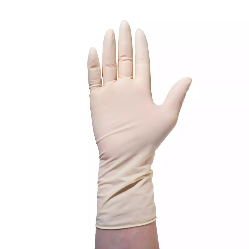 Перчатки BENOVY стоматологические, размер S, текстурированные, неопудренные, латексные, двойная хлоринация, нестерильные, упаковка 50 пар