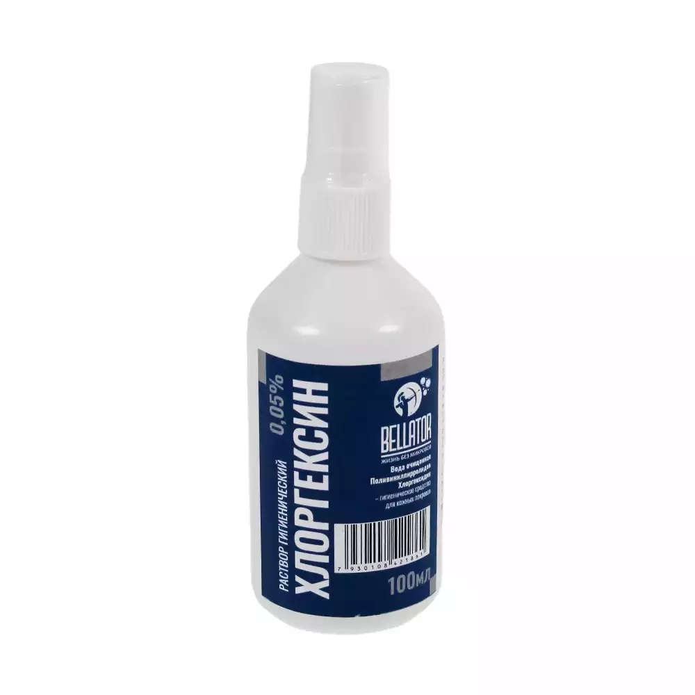 Хлоргексидина биглюконат водный р-р 0,05%-100мл, СПРЕЙ