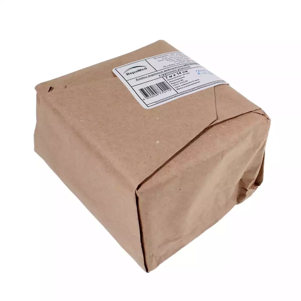 Бинт марлевый, размер 7*14см, плотность 32г/м2, нестерильный