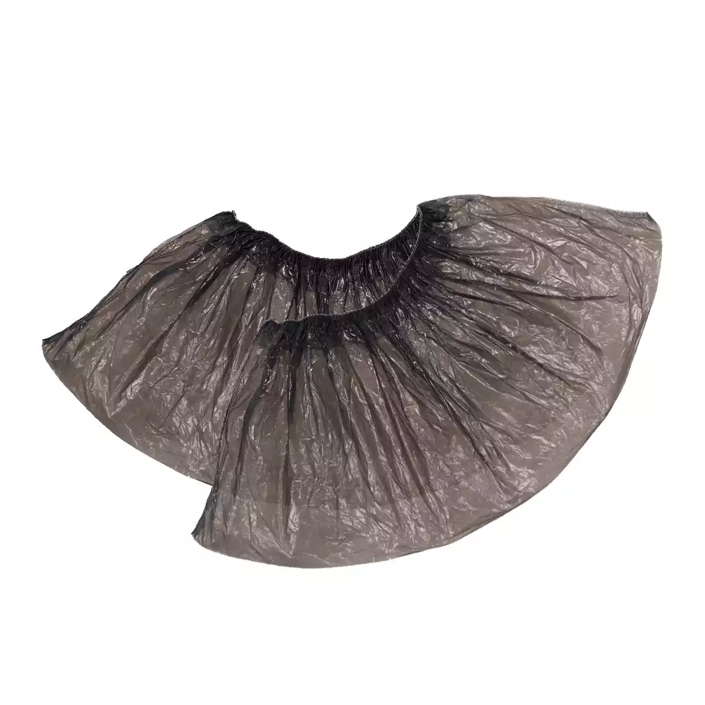 Бахилы "Стандарт", полиэтиленовые, гладкие, 22мкм, вес 2,5 гр/пара, размер 400*140мм, черные