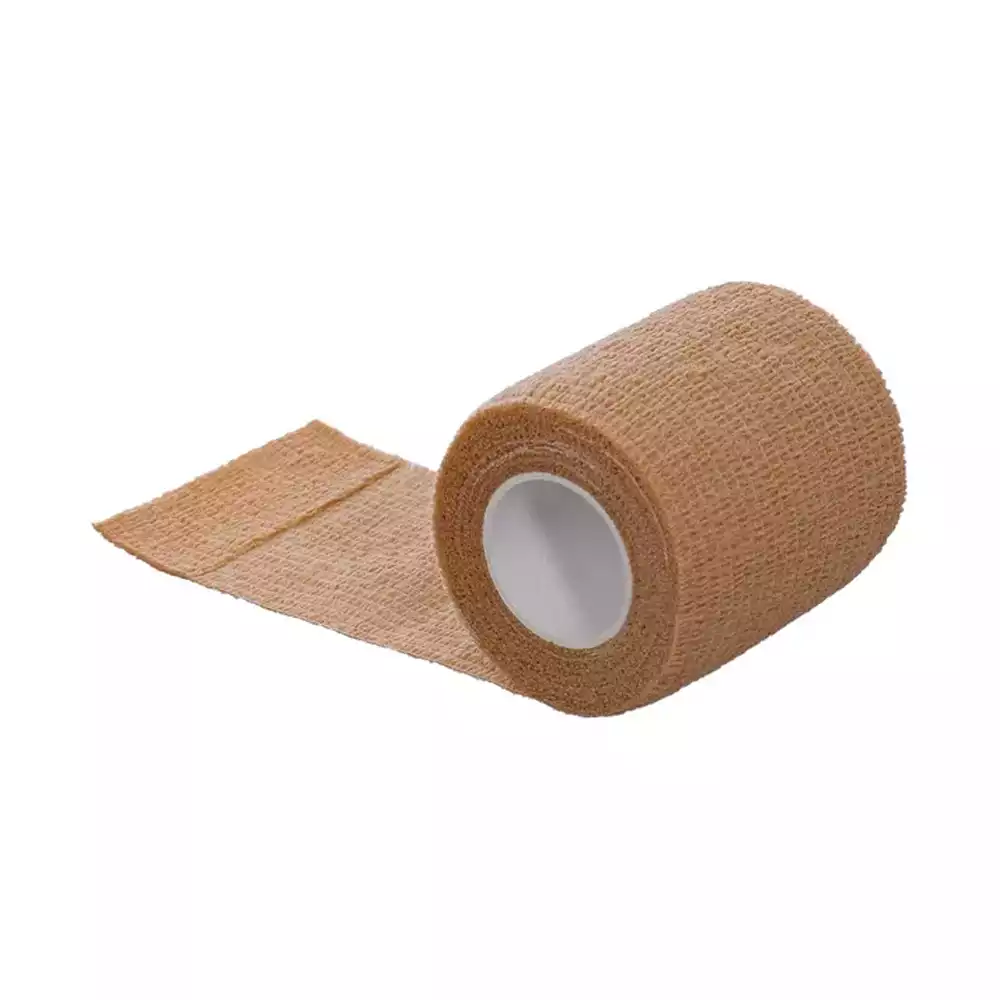 Бинт эластичный медицинский спортивный Самофикс когезивный, размер 4м*6см, упаковка 12шт, коричневый