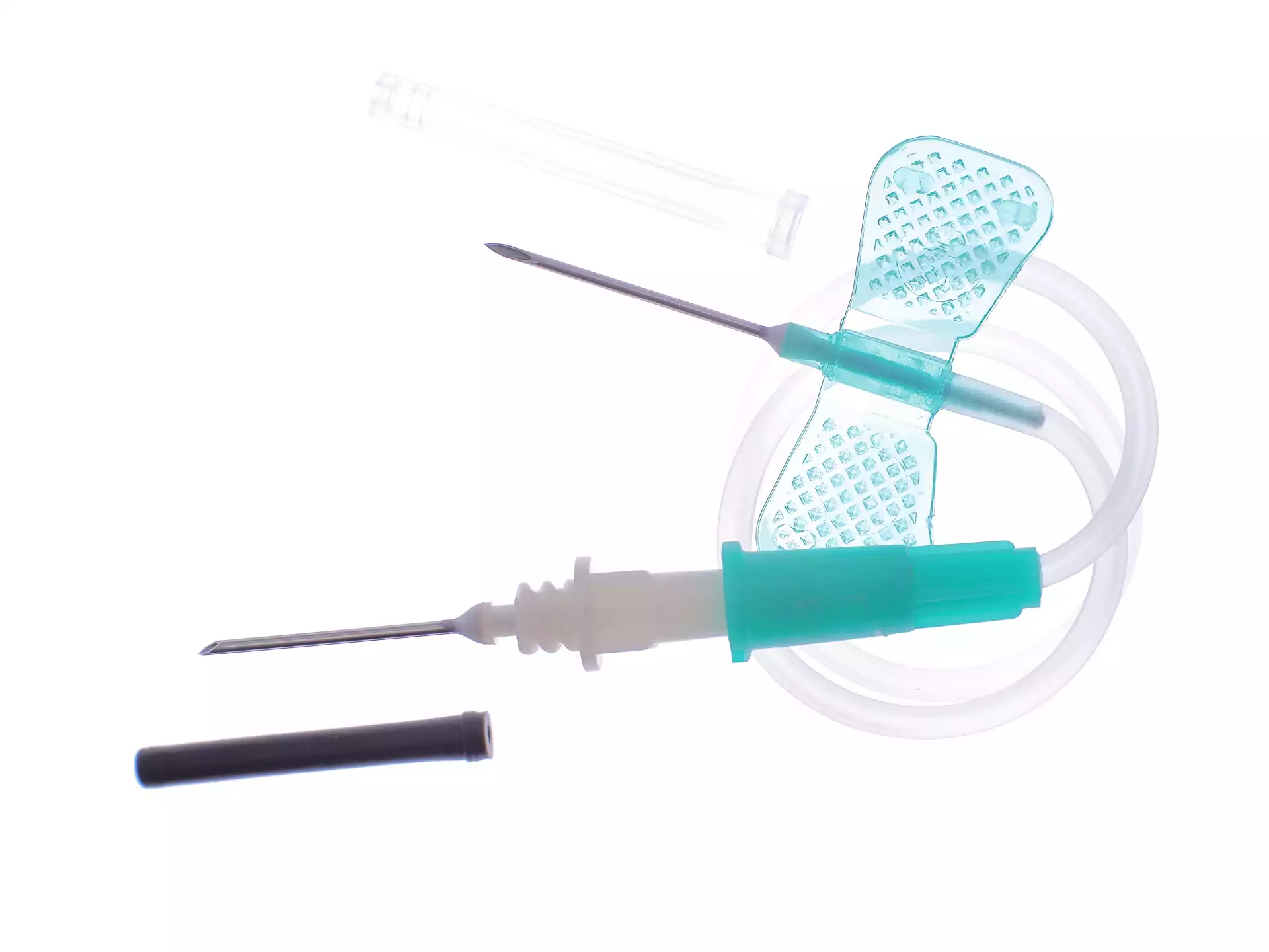 Игла трубчатая Multifly 21G*3/4, 0,8*19мм, с адаптером, цвет зеленый